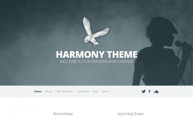 WordPress Šablona Harmony
