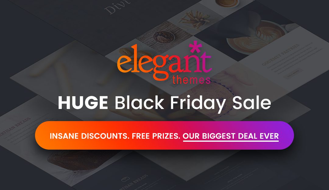 Black Friday 2016 u Elegant Themes